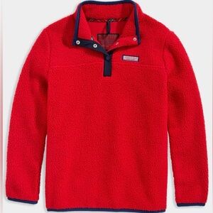 Vineyard Vine Sherpa Half Button Up Pullover